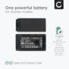 Batteri for Panasonic SDR-H80 H40 H20 AG-AC160 AC130 AG-HMC150 HDC-TM700 HDC-SD9 HDC-SDT750 Kameraer 7800mAh fra CELLONIC