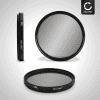 CELLONIC® 55mm Polarising Filter for Sony (Ø 55mm) Super Thin Screw In Circular Linear Polariser Polarised Camera Lens CPL Filter
