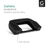 CELLONIC Øyemusling for Nikon D7500 – DK-28 Silikon Erstatning, Antirefleks EVF Øyestykke, Søkerdeksel, Beskyttelseshette