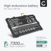 Batteri for Samsung SM-T830 Galaxy Tab S4, SM-T835 Galaxy Tab S4 LTE - EB-BT835ABE, GH43-04830A 7300mAh reservebatteri