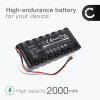 Batteri for Visonic Powermax Pro, GP180AAH8BMX 2000mAh fra CELLONIC