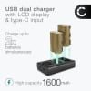 2x Batteri for Canon EOS 5D 50D 40D 30D 300D 300V 20D 10D PowerShot G2 G5 G3 G1 BP-511 BP-512 BP-514 Kameraer 1600mAh + Dobbel Lader fra CELLONIC