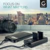 USB dobbel lader (EN-EL23) for Nikon Coolpix B700 Coolpix P600 Coolpix P610 Coolpix P900 Coolpix S810c + 1m + USB Kabel fra CELLONIC