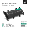 Batteri for ASUS K756U, X756UV, R753UX, X756UX, P756UA, X756UA, X756UQ, C21N1515 4650mAh 7.6V fra CELLONIC