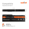 Batteria subtel® D5318 per notebook Dell Inspiron 6000 / 9200 / 9300 / 9400 / E1505 / E1705 / Precision M6300 / M90 Affidabile ricambio da 6600mAh Sostituzione ottimale per computer portatile laptop Dell