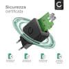 2x Caricatore USB rapido, adattatore di ricarica per 5V / 1A, 1000mA , colore nero, 17W 3.4A 5V 2 per presa EU