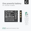 2x Batteri for Pentax Optio S6 S7 S5i S5z S5n S4 S4i S SV SVi WP WPi W10 W20 A10 A20, D-LI8 Kameraer 850mAh fra CELLONIC
