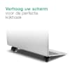 Laptopstandaard / verhoging voor laptop & notebook. Laptophouder: ergonomisch gefixeerde standaard - 3 in 1 laptop riser, koeler voor bureau, bed of op de bank