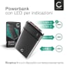 10000mAh Powerbank USB C CELLONIC® - Caricabatteria portatile per tablet, fotocamera, smartphone, smartwatch, GPS - Ricarica via filo - nero