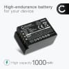 2x Batteri for FujiFilm GFX 50R, GFX100, GFX 50s, Fujifilm GFX 50S, Fuji GFX 100 Kameraer 1000mAh fra subtel