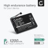 Battery for Garmin Edge 1000 Touring, Edge Touring Plus, Edge 810, Nüvi 2597LMT, Nüvi 2445LMT, Nüvi 2495LM, Garmin A3AVDG03 1200mAh from CELLONIC
