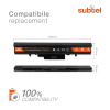 Battery for HP 530, 510, RW557AA, 440704-001, HSTNN-FB40 14.4V - 14.8V 4400mAh from subtel