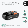 Battery for AEG BSB 18, OMNI 18C, BSB 18 CBL, BS 18C, BSB 18G, BBH 18, BS 18G2 (AEG L1815R, L1830R) Cordless Tools - 1.5Ah 18V Li Ion L1815 R, L1820 R, L1830 R, L1840 R Battery Replacement