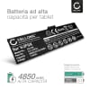 Batteria 0VJF0X, HXFHF, VJF0X compatibile con Dell Venue 11 Pro, 7130 Junction, V11P7130, Pro11i-2501BLK Ricambio da 4850mAh per tablet pc -Sostituzione di lunga durata