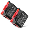 2x Batteri for Husqvarna Automower 305, 105, 308, Gardena R40Li, R70Li, R50Li, R38Li, R80Li, R45Li, R40, R70, R80, R50, Rob R1000 2500mAh fra CELLONIC