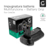 Impugnatura Battery Grip BG-E21 per fotocamera Canon EOS 6D Mark II camera grip LP-E6N accessorio multifunzione per fotografia verticale, 260 grammi