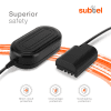 ® Strømforsyning til + Batteridummy DC-kobler AC Adapter ca. 3m Opladerkabel