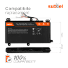 batteri til bærbar computer Acer Predator 15 G9-591 / Predator 17 G9-791 - AS15B3N (4400mAh) Notebook udskiftsningsbatteri og ekstra batteri til computer