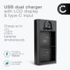 USB Dual-lader for Arlo Pro 4, Arlo Pro 3, Arlo Ultra 2, Arlo Pro 5, Arlo Ultra, Arlo Go 2