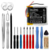 Batteri for Apple iPod Shuffle 2 Gen. (! 1GB !) (A1204) incl. Verktøy - 616-0274,616-0278 (100mAh) reservebatteri
