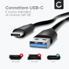 Cavo USB 2.0 con connettore USB C Type C per telefono Gigaset GS290, GS280, GS195, GS195LS, GS190, GS110 / ME, ME Pure, ME Pro filo di 1,0m cavetto dati & ricarica 3A in PVC nero per cellulare