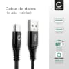 Cable USB para TomTom Via 62 Via 52 Via 135 400 GO 510 520 5200 GO 610 6100 620 - Cable de Carga y Datos 1m 2.4A negro Nylon