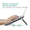 Supporto pc portatile inclinabile leggero e solido