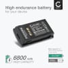 Batteri for Zebra MC3200, MC32N0, MC32N0-S Motorola MC3200, MC32N0, MC32N0-S, Symbol BTRY-MC32-52MA-10, MC32N0-S 6800mAh 3.7V fra CELLONIC