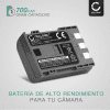 Batería para cámaras Canon VIXIA HF R10, VIXIA HF R100, PowerShot G7, G9, EOS 350D, EOS400D, MD101 700mAh 7.2V - 7.4V de CELLONIC