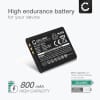 Batteri for Sony MDR-100, MDR-100ABN, MDR-1RBT 800mAh fra CELLONIC