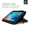 Funda universal para tablets de 10.1 pulgadas CELLONIC® nylon Azul - Funda protectora para eBooks y tablets con función de soporte y forro acolchado | Funda impermeable