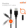 USB Kabel für Nintendo DSi / DSi XL / 2DS / 2DS XL / 3DS / 3DS XL - Ladekabel 1m PVC Datenkabel schwarz