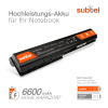 Akku für HP Pavilion dv7-1000 / dv7-2000 / dv7-3000 / Pavilion dv8-1000 Laptop - 6600mAh 14.4V - 14.8V