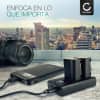 Cargador Doble USB DMW-BTC10 para DMW-BLF19 DMW-BLF19E DMW-BLF19PP (Panasonic GH5 GH5s GH4 GH4R GH3 Lumix DMC-GH4 DC-GH5 DC-G9)