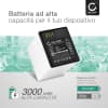 Batteria per Arlo Go VMA4410, VML4030, LTE - Netgear 308-10030-01 - A-2 (3000mAh) batteria di ricambio