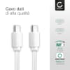 USB C Type C Phone Charger Cable for Oppo Find X3 Pro, Neo, Lite, Find X2 Pro, Neo, Lite 1m Fast Charging 3A (PD 60W) Smartphone Data Cable PVC White