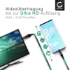 USB-C auf HDMI 4K Adapter Kabel - Audio-Video Übertragung: Handy, iPad, Laptop an TV, Monitor, Beamer anschließen - Male to Male Type C HDMI Port - MHL Cable: Smartphone oder Tablet mit Fernseher verbinden