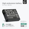 Batterie 1100mAh pour appareil photo GoPro HD Hero, HD Hero 2 - Remplacement modèle AHDBT-002 AHDBT-001 ABPAK-0014