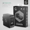 USB Laddare för mobiltelefon surfplatta högtalare med USB PD Power Delivery 30W - 5.4A USB Snabb Laddare Väggladdare för uttag USB Power Adapter