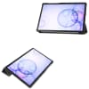 Flipfodral för Samsung Galaxy Tab S6 (SM-T860 / SM-T865) surfplatta/tablet - svart Konstläder skydd som håller hörn, kanter och display hela - vikbart fodral som agerar stativ åt ipad/tablet/surfplatta