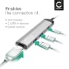 4-i-1 multi USB-port hub – USB C til HDMI-adapter 4K @ 30Hz, USB Type C hub, 2x USB A 3.0 PD 3.0 – Multiport USB C-dongle for Mac OS, Windows, Macbook, Lenovo, Dell, HP