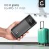 10000mAh Power Bank Carga Rápida USB C PD 22.5W pantalla LED - Batería externa gran capacidad para iPhone, iPad, Airpods, Galaxy, Xiaomi, Switch o PSP - negro