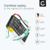 Batteri for Sena 10S, 20S, SF1, SF3, SMH-10S, SMH-20S YP802542P (650mAh, 3.7V) fra CELLONIC