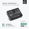 Batterie 1700mAh pour appareil photo Medion Life P47011, Life X47023 - Remplacement modèle CB-170 CB-170