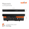 Batería para portátiles Dell Latitude E5400 / E5410 / E5500 / E5510 - 6600mAh 10.8V - 11.1V