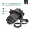 8x Anelli adattatori CELLONIC® per filtro ‘step down’ per accessori di fotocamera come filtri e parasole con diametro più piccolo su obiettivo con ø filettatura maggiore