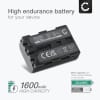 Batteria NP-FM55H per fotocamera Sony DSLR-A100 DSC-F828 F717 DSC-R1 S85 CCD-TRV118 HDR-HC1 SR1 GV-D1000 DCR-TRV350 TRV330 TRV340 PC110 Affidabile ricambio da 1600mAh, marca subtel®