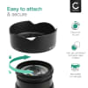 EW-65C Kamera Solblender for Canon RF 16MM F2.8 STM – Plast Bajonett Solblender fra CELLONIC