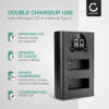 Chargeur Double USB AHDBT-901 pour batterie de GoPro Hero 9, Hero 10, Hero 11