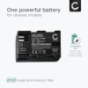 Batteri LP-E6P for Canon EOS 80D, 70D, 60D, 7D, 6D, 5DS, EOS 5D Mark IV, III, II, R5 Mark II 2000mAh fra CELLONIC